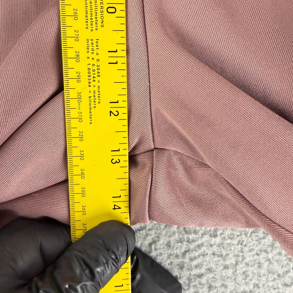 Nike Air Track Pants Womens XL Mauve Satin Trim Wide Leg Breakaway Snap Pants - Picture 5 of 12